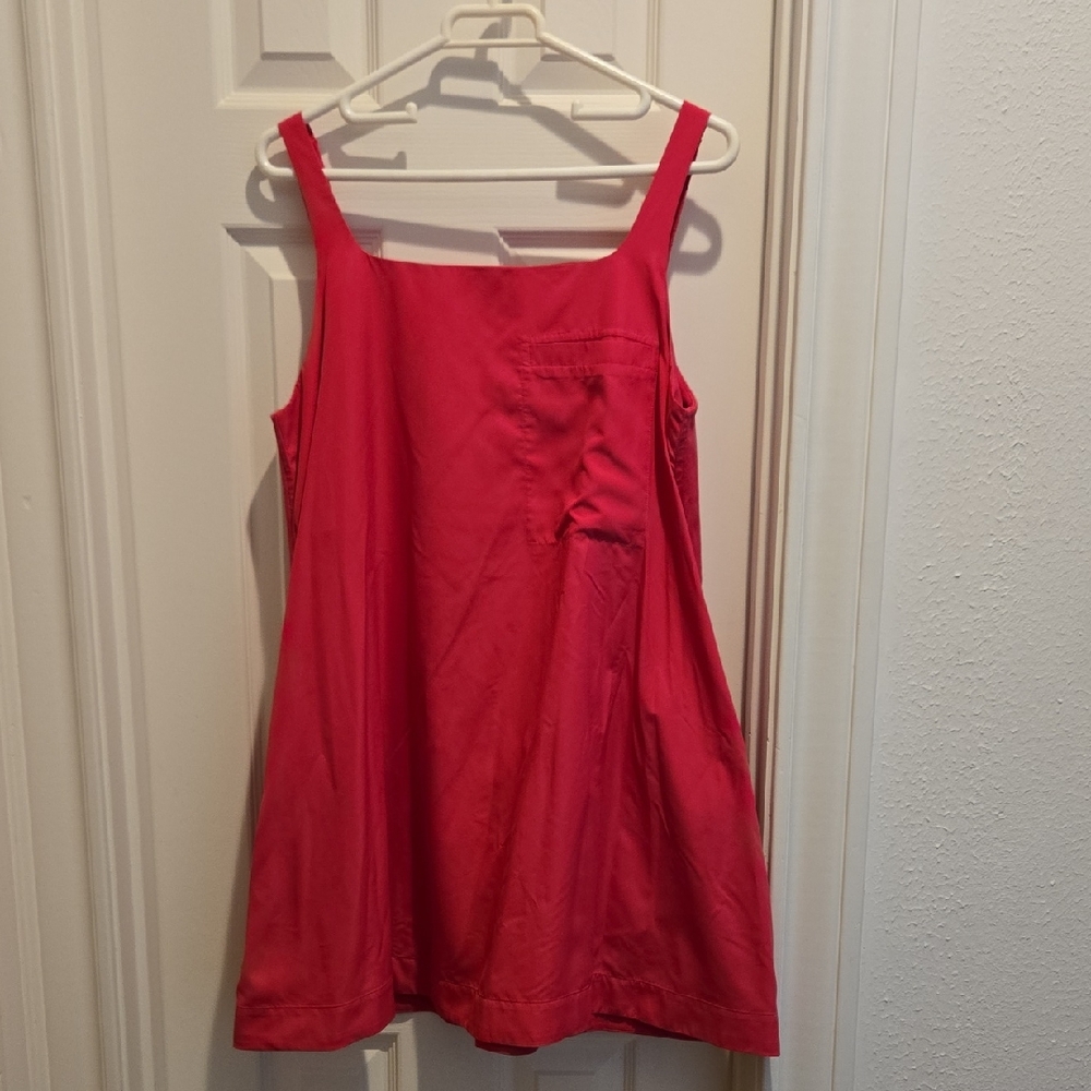 COS Pink Sleeveless Sundress Square Neck Mini.